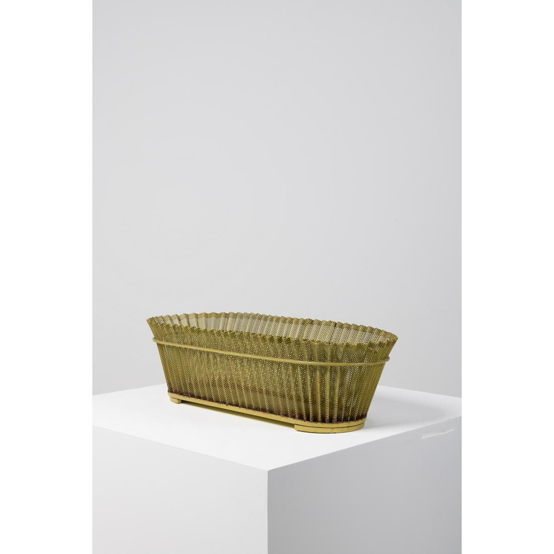 Mathieu Matégot (1910-2001) Jardinière: Mathieu Matégot (1910-2001) Jardinière Lacquered and perforated (Rigitulle) sheet metal Matégot edition Creation date: circa 1952 H 15×L 52×P 22cm