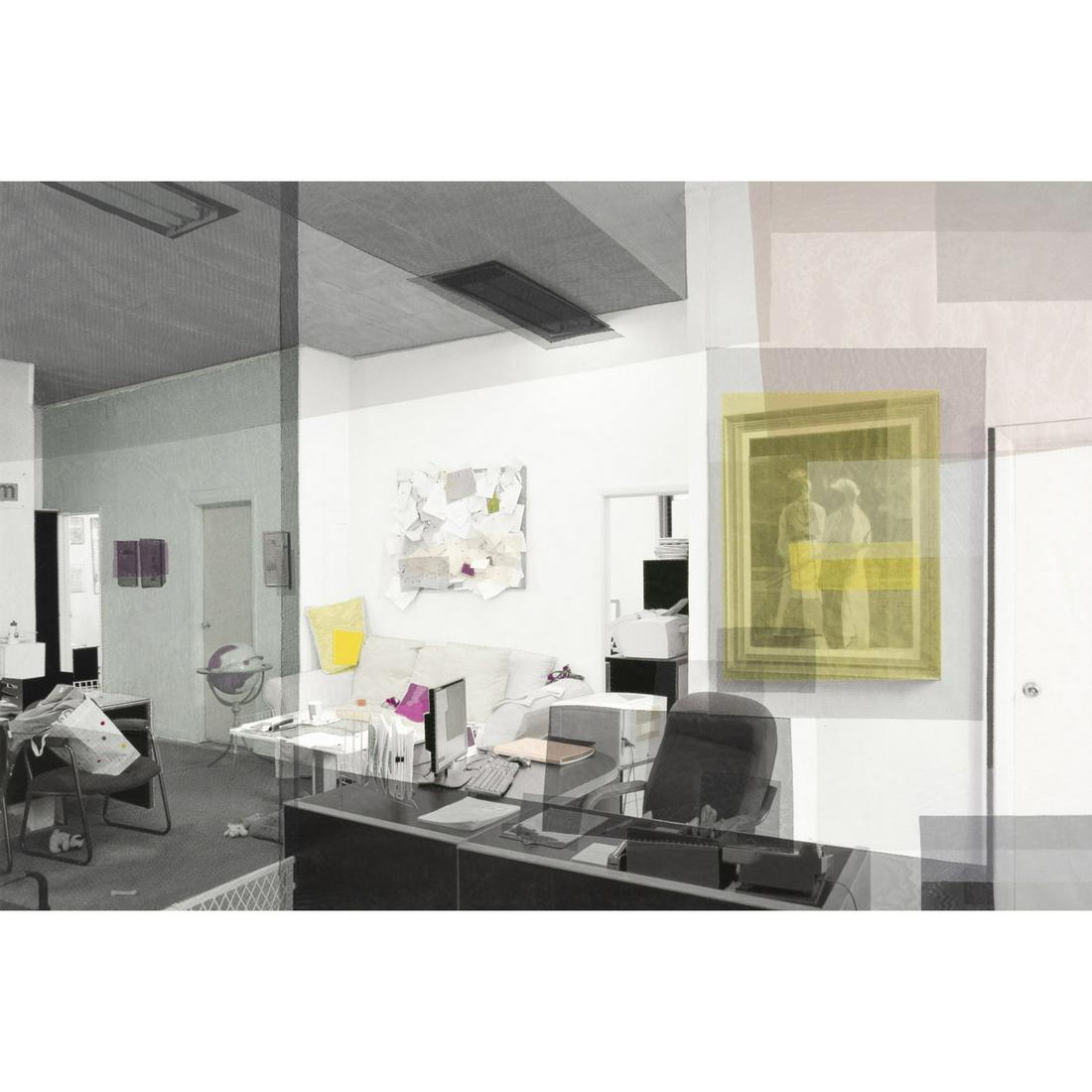 Berend Strik (born 1960) Memory Lost, 2011: Berend Strik (born 1960)Memory Lost, 2011Embroidery on photograph Signed, titled and dated on the reverse135 x 200 cmProvenance:- Stephane Simoens Contemporary Fine Art, Knokke le Zoute- Private colle