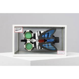 Pume Bylex (né en 1968, Congo) La mouche aux: Pume Bylex (né en 1968, Congo)La mouche aux multi-radars, 2011Technique mixte dans une vitrine en verre réalisée par l'artisteSigné et titré "BYLEX LA MOUCHE AUX MULTI-RADAR"