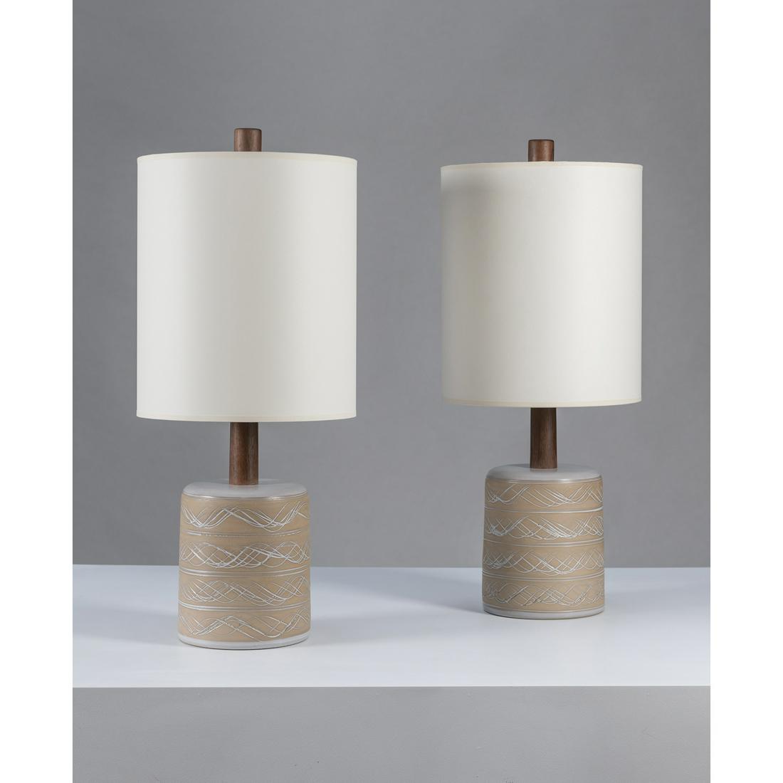 Jane & Gordon Martz (20th c.) Pair of table lamps (1 of 2)