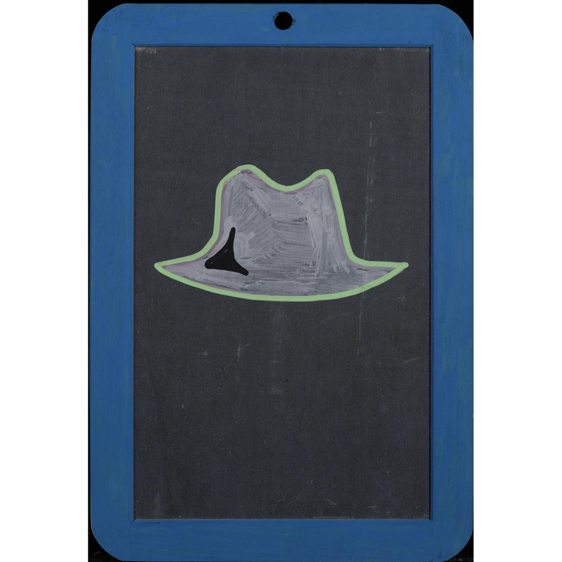 Fabien Verschaere (born 1975) Untitled, 2005: Fabien Verschaere (born 1975)Untitled, 2005Acrylic and felt-tip pen on a writing slate and painted frameInitialed and dated on the reverse26 x 18 cmProvenance: - Purchased from the artist by the curre