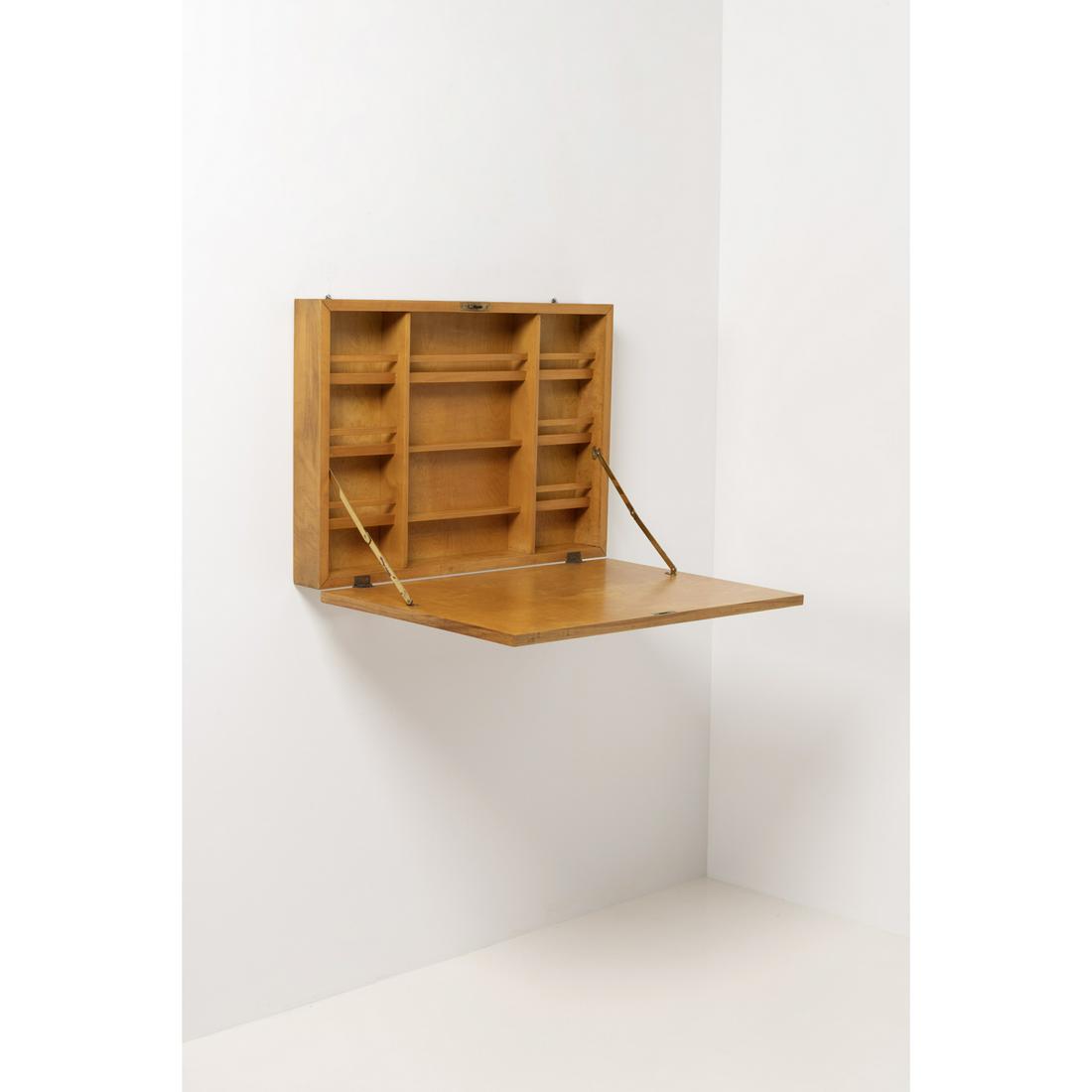 Bruno Mathsson (1907-1988) Wall cabinet: Bruno Mathsson (1907-1988)Wall cabinet Oakwood and brassEdited by Karl MathssonModel created circa 1940H 52,5 × L 71 × P 8 cm