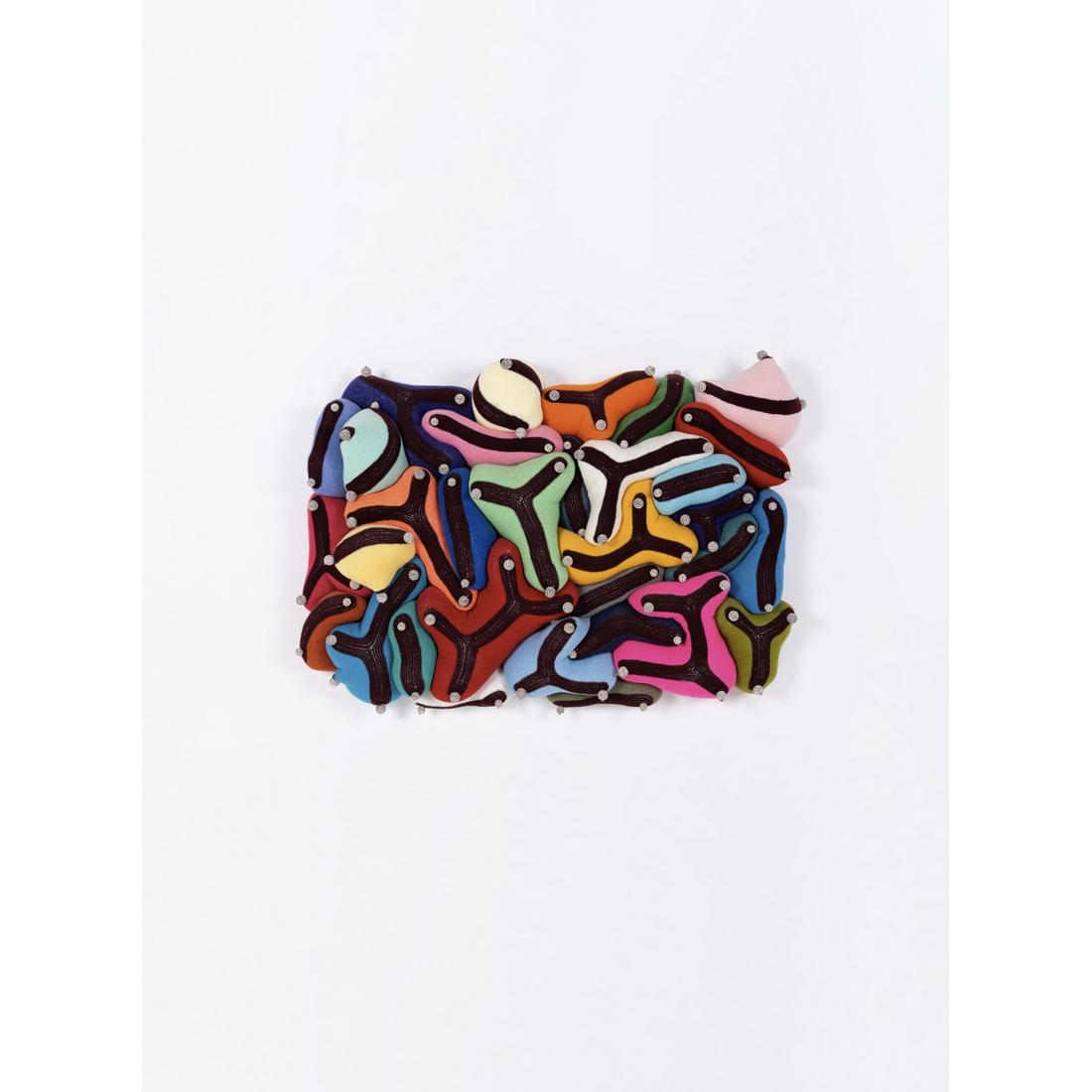 Joana Vasconcelos (née en 1971) Montmartre, 2011: Joana Vasconcelos (née en 1971)Montmartre, 2011Hand-knitted wool, polyester and accessories on canvasSigned and titled on the back133 x 187 x 38 cmProvenance:- Galerie Nathalie Obadia, Paris- Pur