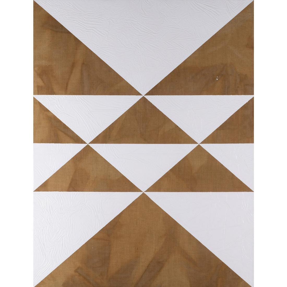 Mark Hagen (born 1972) To be titled (Additive Painting: Mark Hagen (born 1972)To be titled (Additive Painting #60), 2011Acrylic on jute canvas mounted on panelSigned and dated twice on the back220 x 168 cmProvenance:- Almine Rech Gallery, Paris- Purchased