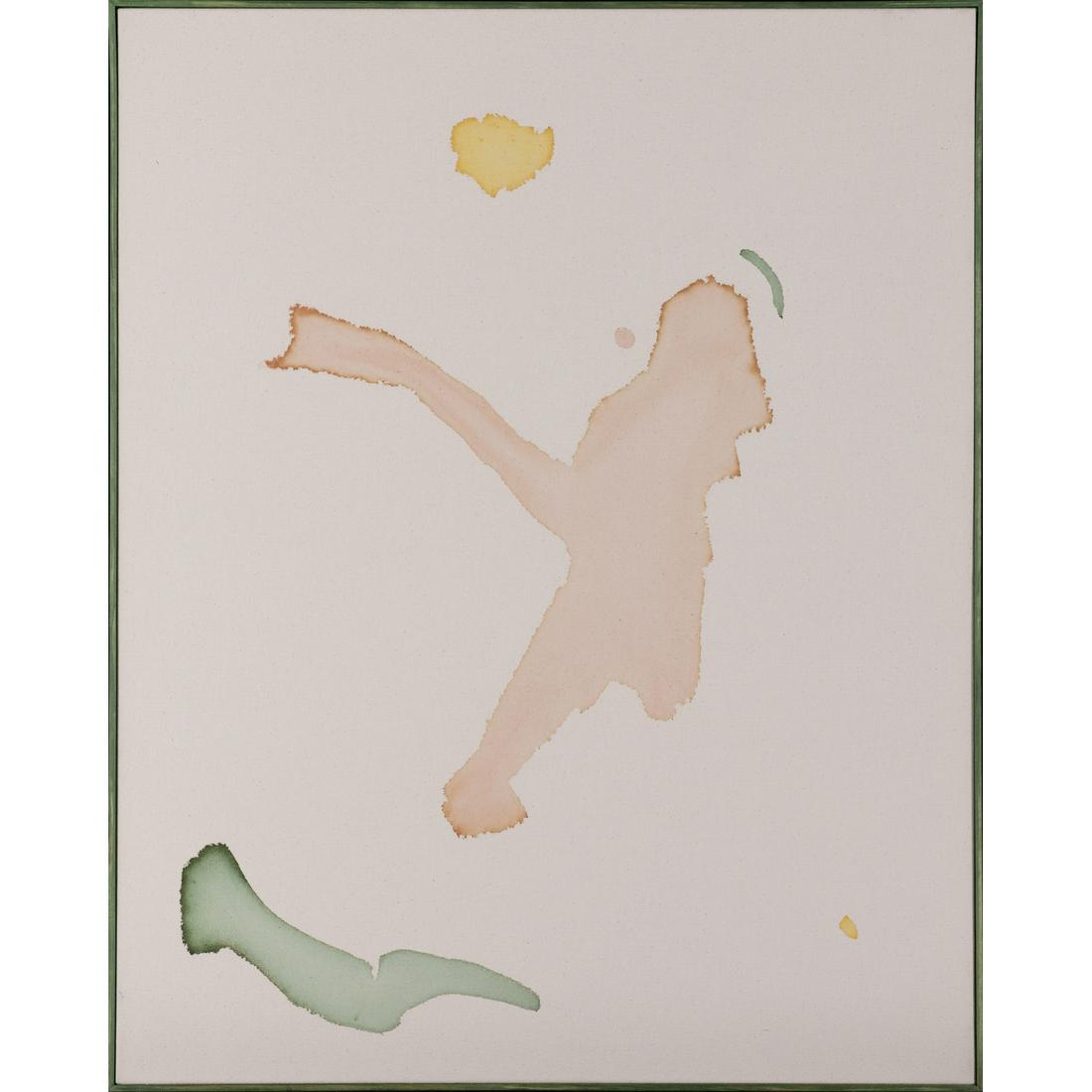 Landon Metz (born 1985) Untitled, 2013: Landon Metz (born 1985)Untitled, 2013Dye on canvas and artist-made frame102,5 x 82 cmProvenance: Private collection, ParisExhibition: Toronto, Cooper Cole Gallery, "Landon Metz: Free Run", May 1 - May