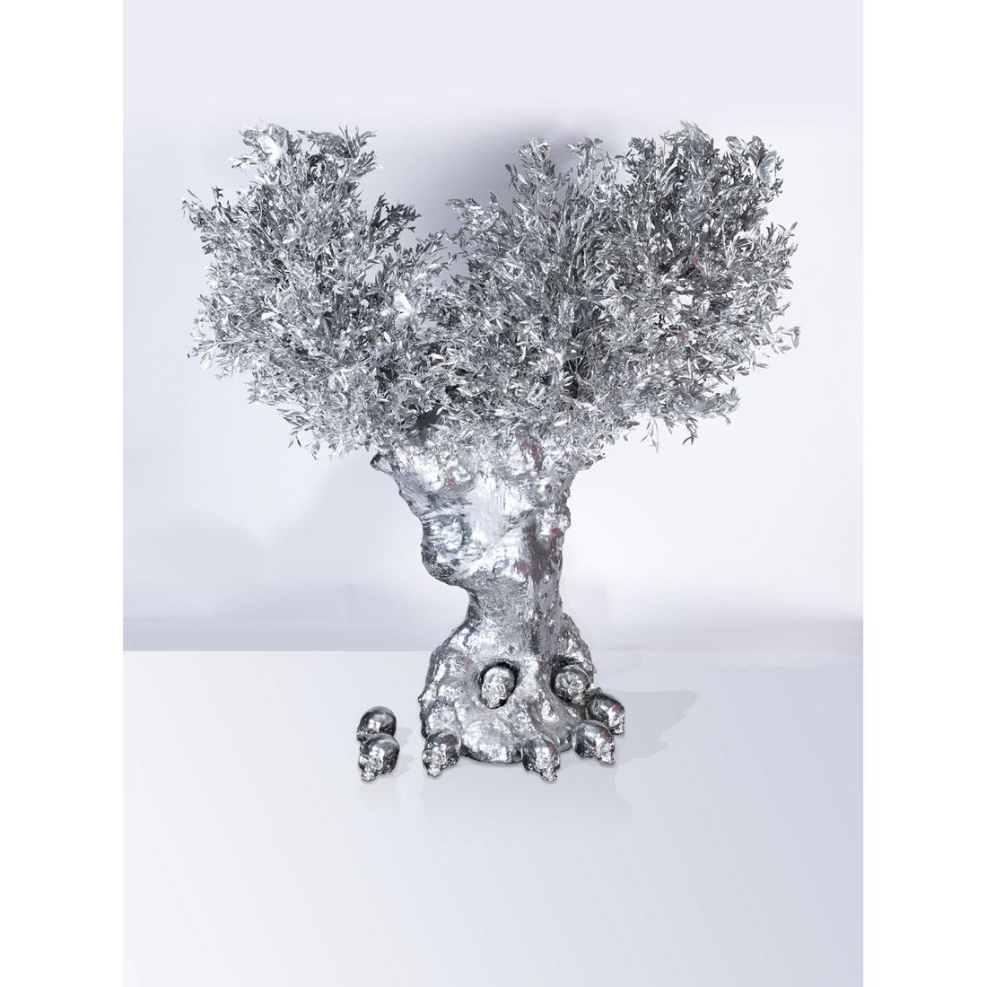 Philippe Pasqua (born 1965) Olivier - Unique piece: Philippe Pasqua (born 1965)Olivier - Unique pieceGotha seriesSculptureChromed bronzeSigned and dated 'Philippe Pasqua 2017' on the bottom of the trunkModel created in 2016H 250 × L 260 × P 1