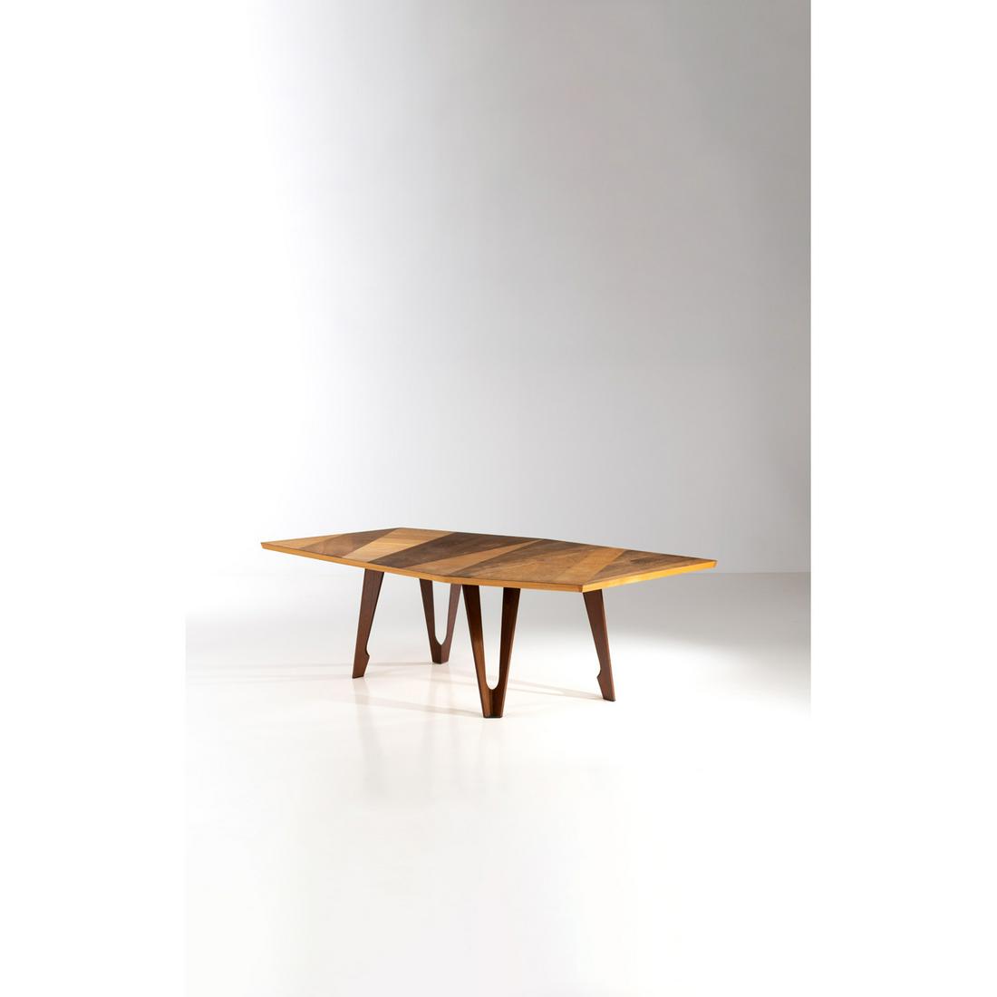 Martino Gamper (born 1971) Off Cuts series: Martino Gamper (born 1971)Off Cuts seriesDining table - Unique pieceOak wood marquetry, teak and poplarEdited by Nilufar GalleryModel created in 2007H 75 × L 212 × P 126 cmProvenance: Privat