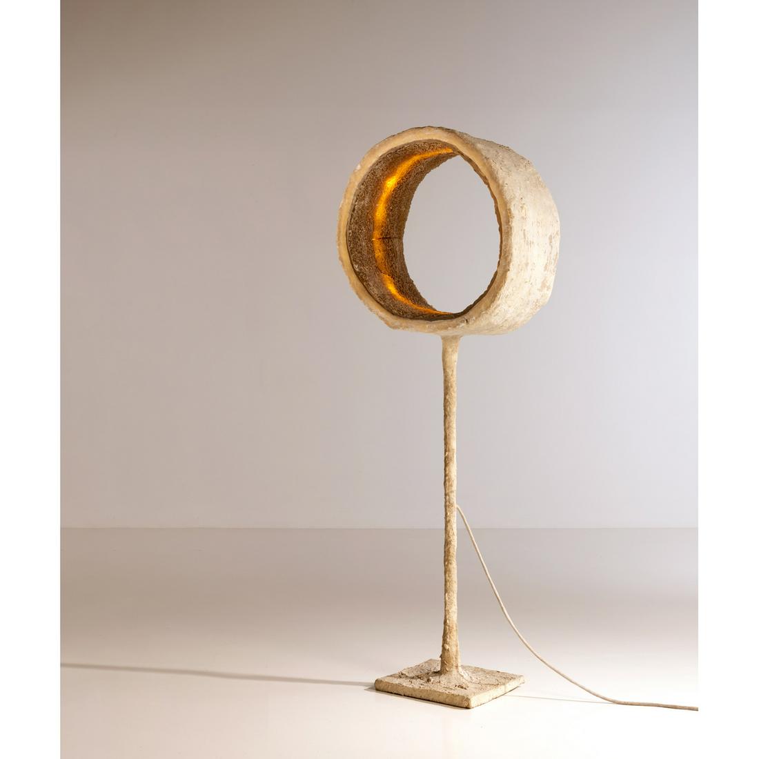 Nacho Carbonell (born 1980) Luciferase series: Nacho Carbonell (born 1980)Luciferase seriesFloor lamp - Unique piecePaverpol sand, colored pigments,silicone and steelEdited by Galerie BSLModel created in 2020H 200 × L 75 × P 36 cmProvena