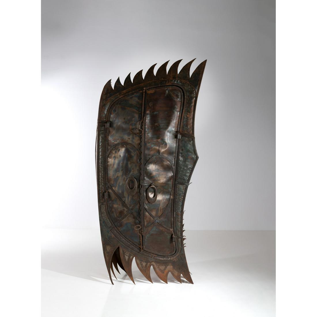 Jon Mills (born 1959) Neptune - Unique piece: Jon Mills (born 1959)Neptune - Unique pieceDresserPatinated steelModel created circa 1991H 291 x L 130 x P 50 cm