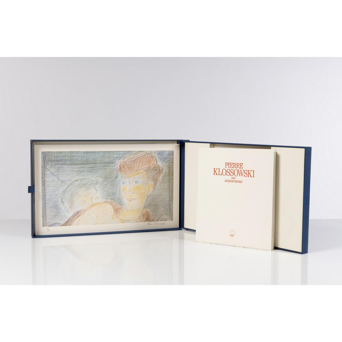 Jacques Henric (born 1938) and Pierre Klossowski: Jacques Henric (born 1938) and Pierre Klossowski (1905-2001)Pierre Klossowski - 1989In-4 (30 X 25.5 cm), in blue cloth slipcaseEdition of 99 copies.This one, first edition, with a lithograph signed an