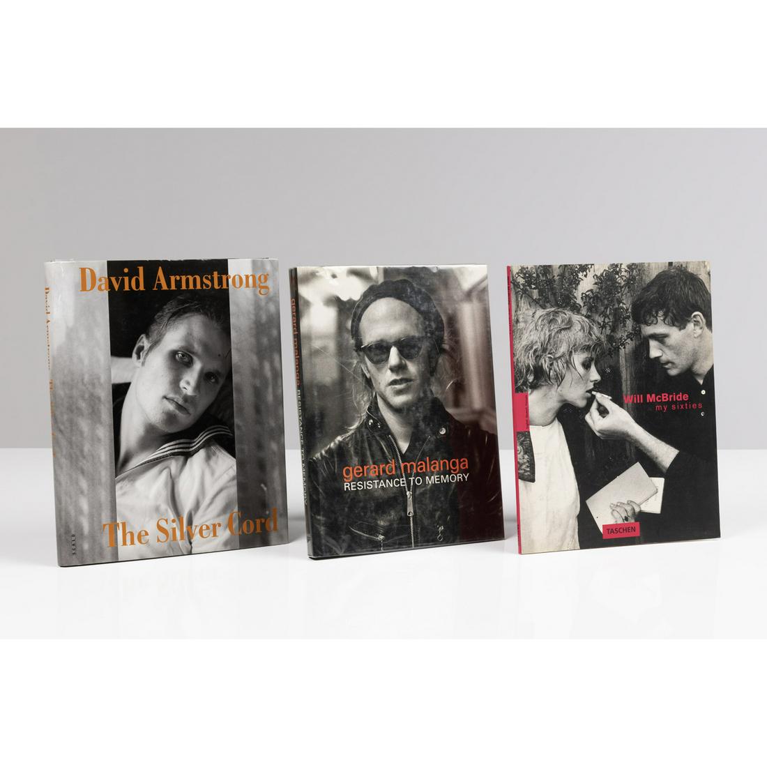 Set of three books: -Gerard Malanga, Resistance to: Set of three books:-Gerard Malanga, Resistance to Memory, Arena Editions, First edition, 1998-Will McBride, My Sixties, Taschen, 1994-David Armstrong, The Silver Cord, Scalo, First edition, 1997