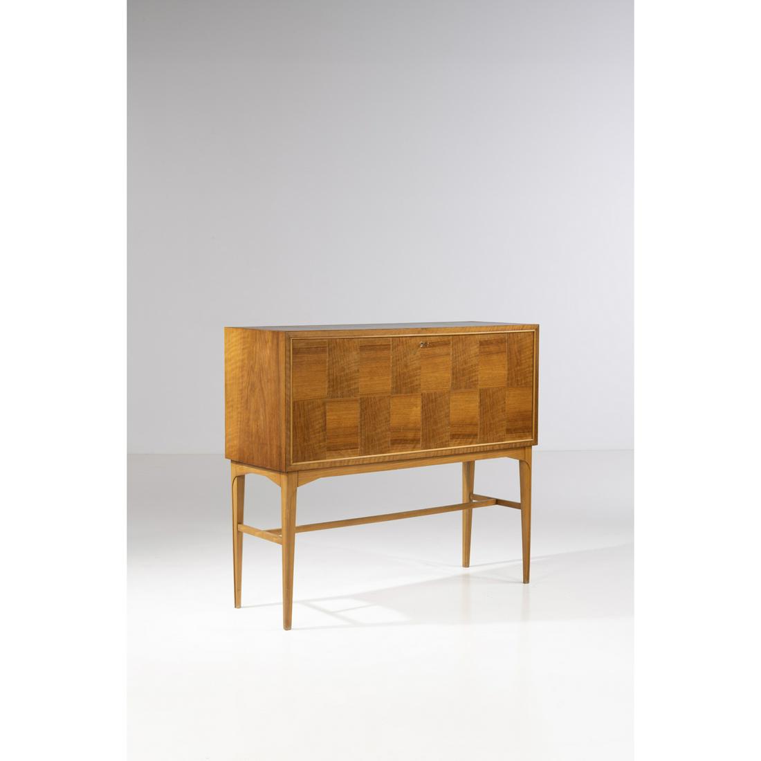 Carl-Axel Acking (1910-2001) Drinks cabinet: Carl-Axel Acking (1910-2001)Drinks cabinetWood, mahogany veneer, mirror and glassModel created in the 1950sH 104,5 × L 120 × P 41 cm