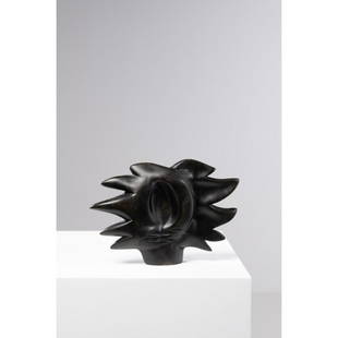 Alexandre Noll (1890-1970) Sculpture: Alexandre Noll (1890-1970)SculptureEbonized pearwoodIncised signature, 'ANoll' on the bodyModel created circa 1950H 19,5 × L 28 × P 6 cmExhibition: Alexandre Noll, Schloss Charlottenburg Ber