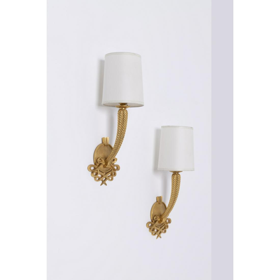 Jules Leleu (1883-1961) Pair of sconces (1 of 1)
