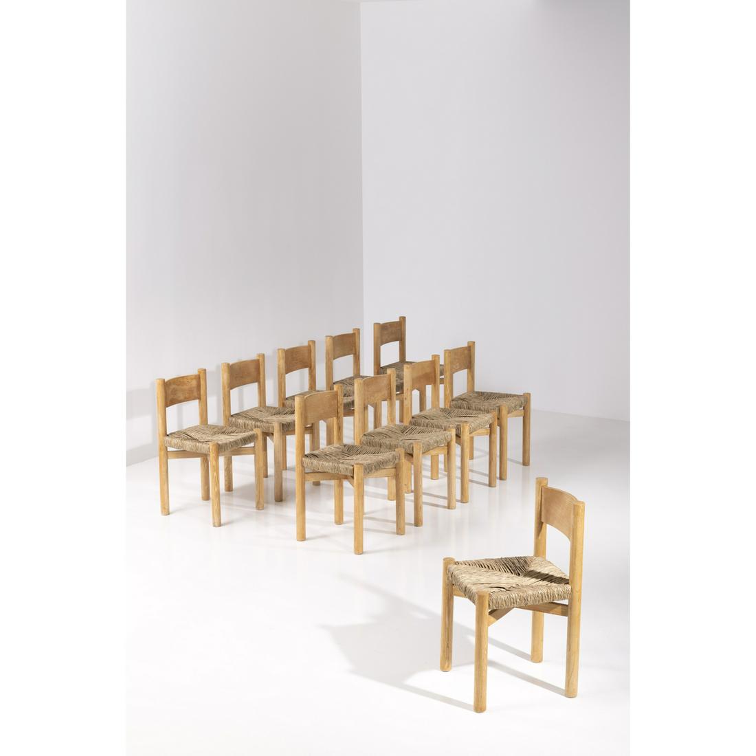 Charlotte Perriand (1903-1999) Set of ten 'Mé (1 of 1)