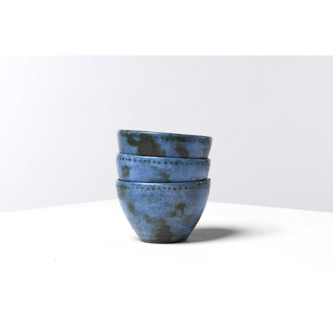 Jacques Blin (1920-1995) Set of three small bowls (1 of 3)