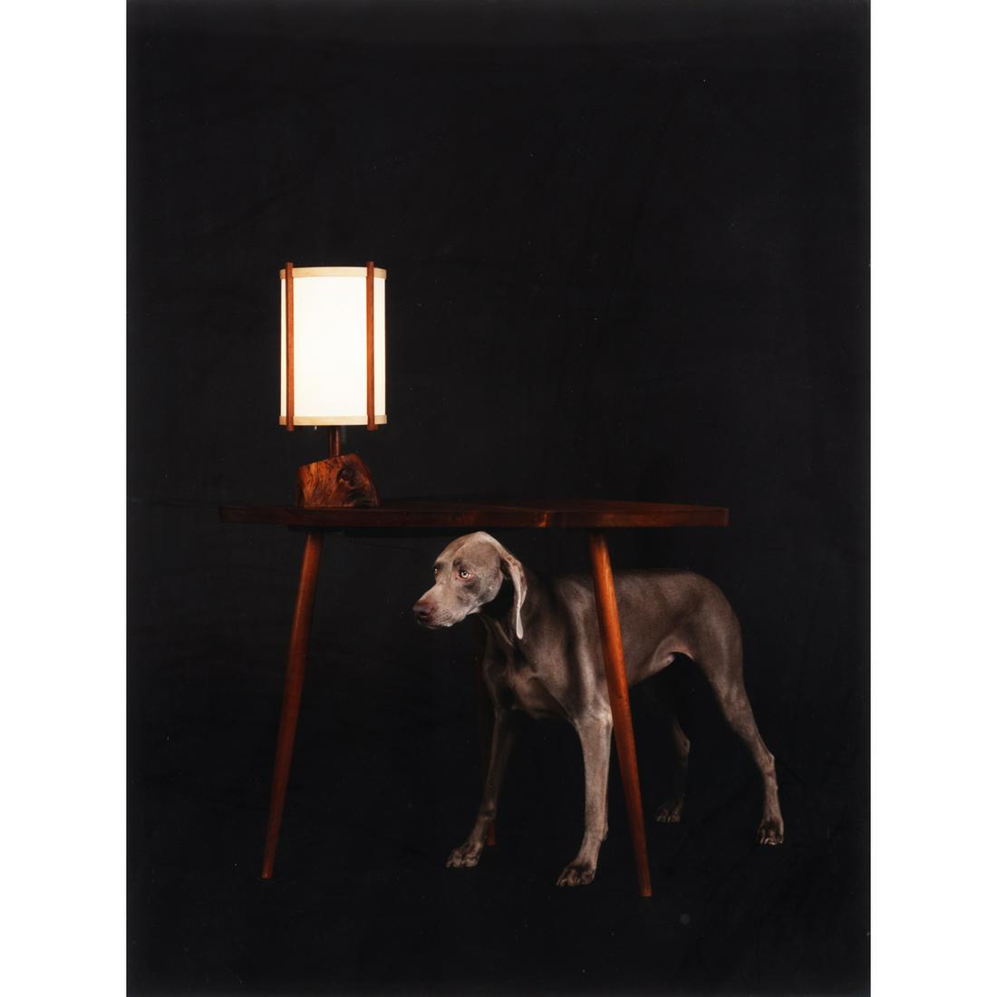 William Wegman (b. 1943) Lit from within, 2015: William Wegman (b. 1943)Lit from within, 2015Pigment printSigned, dated, titled, and numbered on the back on a label: "1/1"Unique piece67.5 x 50.8 cmProvenance:- Artist's studio- Piasa, Paris sale, Se