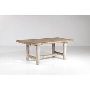 Southern French production Table: Southern French productionTableCeruse oak woodModel created in the 20th c.H 75 x L 200 x W 100 cmProvenance: former property of Francois Catroux