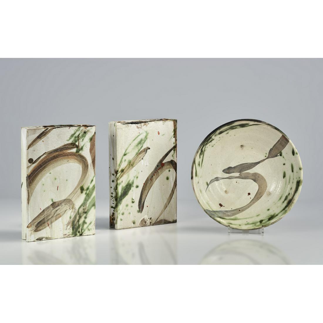 Isabelle Pammachius (20th-21st c.) Two vases and dish (1 of 2)