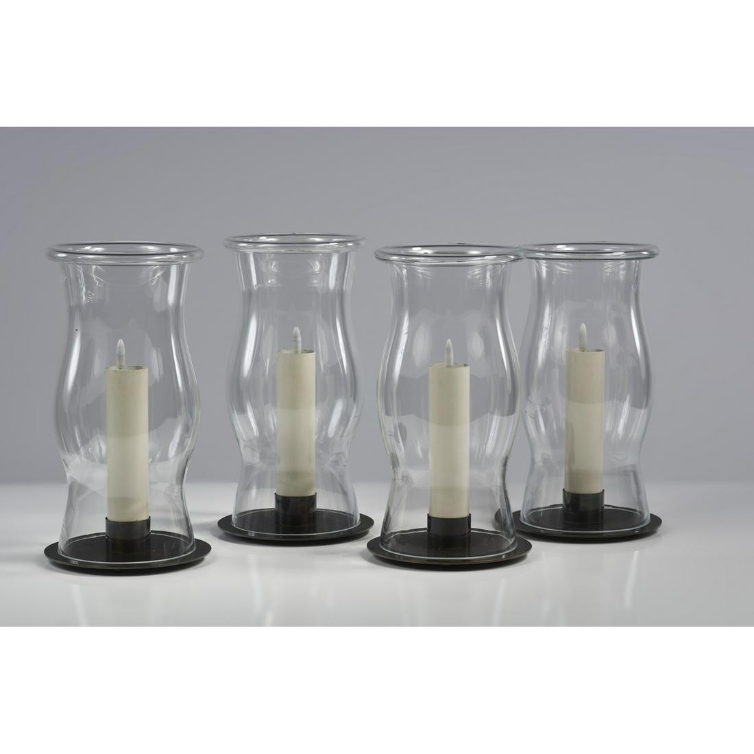 Four photophores Lacquered  and chromed metal and glass (1 of 1)