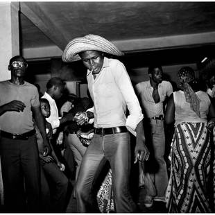 Paul Kodjo (1939-2021, Côte d'Ivoire/Ghana) Dancing Party, Abidjan, 1970: Paul Kodjo (1939-2021, Côte d'Ivoire/Ghana)Dancing Party, Abidjan, 1970Silver print, 2019Signed, dated "Paul Kodjo 2019" on the back40 x 50 cmEdition 2/8 + 3 A.PExhibition:Paris, Galerie In