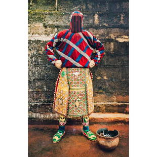 Léonce Raphaël Agbodjelou (Born 1965, Benin) Egungun series, 2013: Léonce Raphaël Agbodjelou (Born 1965, Benin)Egungun series, 2013Chromogenic print63 x 50 cmProvenance:Private collection, Lagos/New York