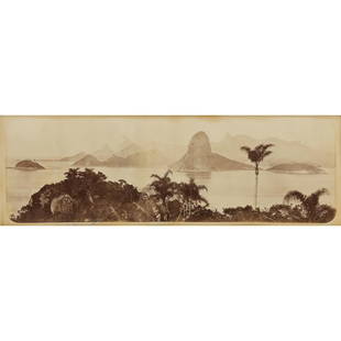 Marc Ferrez (1843-1923) Brazil, c: Marc Ferrez (1843-1923)Brazil, c. 1880. Panoramas of the bay of Rio de Janeiro. Six panoramic prints on citrate paper mounted on cardboard. 11.5 x 33.5 cm Expert: Mr. Antoine Romand