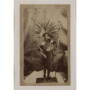 Marc Ferrez (1843-1923) Brazil, c: Marc Ferrez (1843-1923)Brazil, c. 1880. Costume of the Apiacá Indian Chiefs. Albumen print mounted on cardboard.17.7 x 11.2 cm with marginsBibliography: Bia and Pedro Corréa do Lago, Brazil.