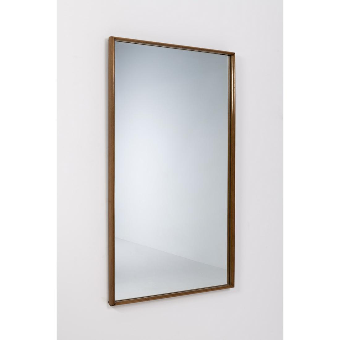 Terence Harold Robsjohn-Gibbings (1905-1976) Mirror: Terence Harold Robsjohn-Gibbings (1905-1976) Mirror Walnut and mirror Edited by Saridis Model created in the 1960s H 146 × L 84 × W 5,5 cm