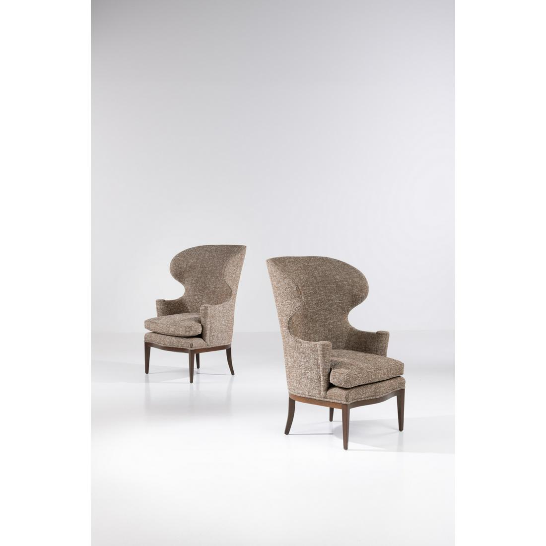 Edward J. Wormley (1907-1995) Pair of armchairs (1 of 1)