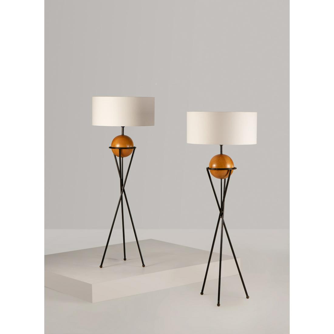 Albert Blake (20th c.) Pair of floor lamps (1 of 2)