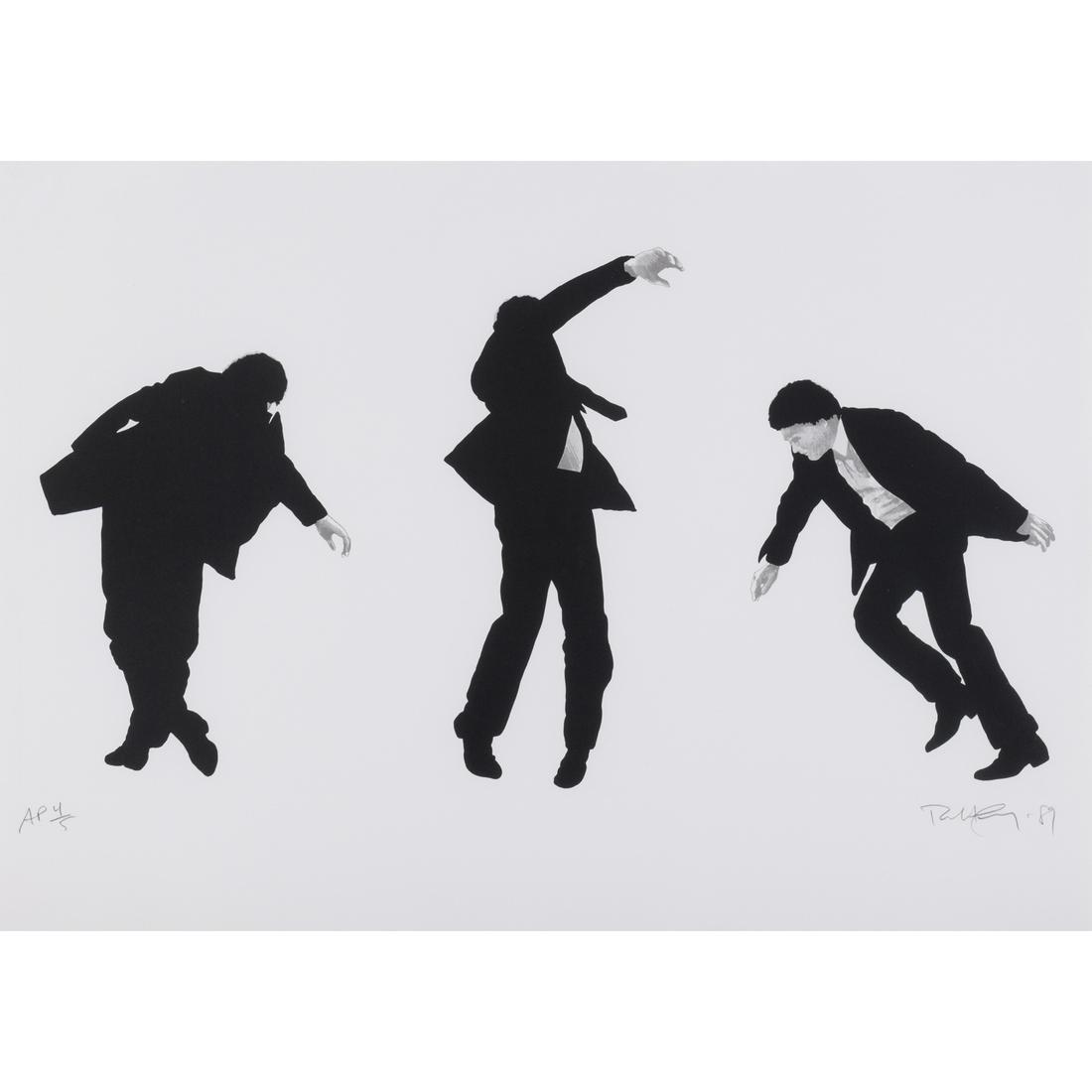 Robert Longo (born in 1953) Men in the cities - 1989: Robert Longo (born in 1953)Men in the cities - 1989Screenprint on wove paper Signed, dated "89 " and justified "AP 4/5" in pencil55 × 76,5 cm (S) - framed