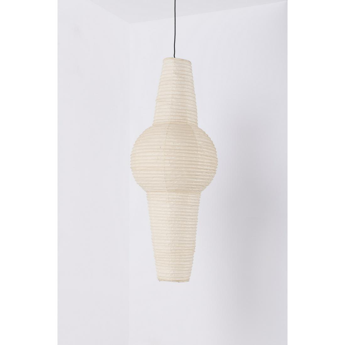 Isamu Noguchi (1904-1988) Akari series - Model 34N: Isamu Noguchi (1904-1988) Akari series - Model 34N Suspension Washi paper, bamboo and lacquered metal Ozeki & Co edition 'Sun and Moon' ideogram Model created in 1969 H 125 Ã— Ã˜ 53 cm