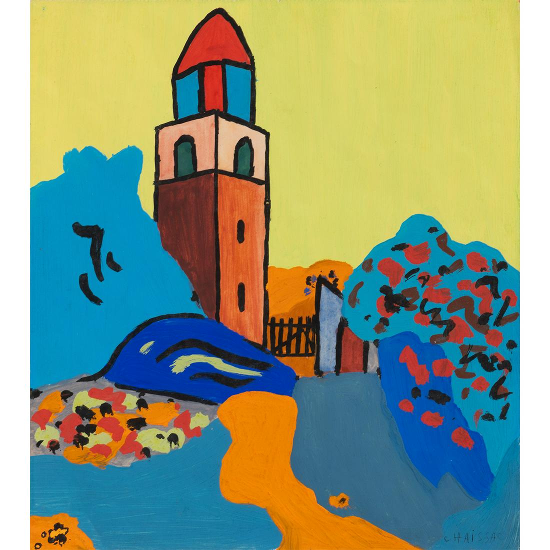 Gaston Chaissac (1910-1964) Untitled, circa 1946-47: Gaston Chaissac (1910-1964)Untitled, circa 1946-47Gouache on paperSigned lower rightAnnotated on the back24 x 21 cmProvenance :- Sale Paris, Sotheby's, May 31, 2007- Acquired from the latter by the cu