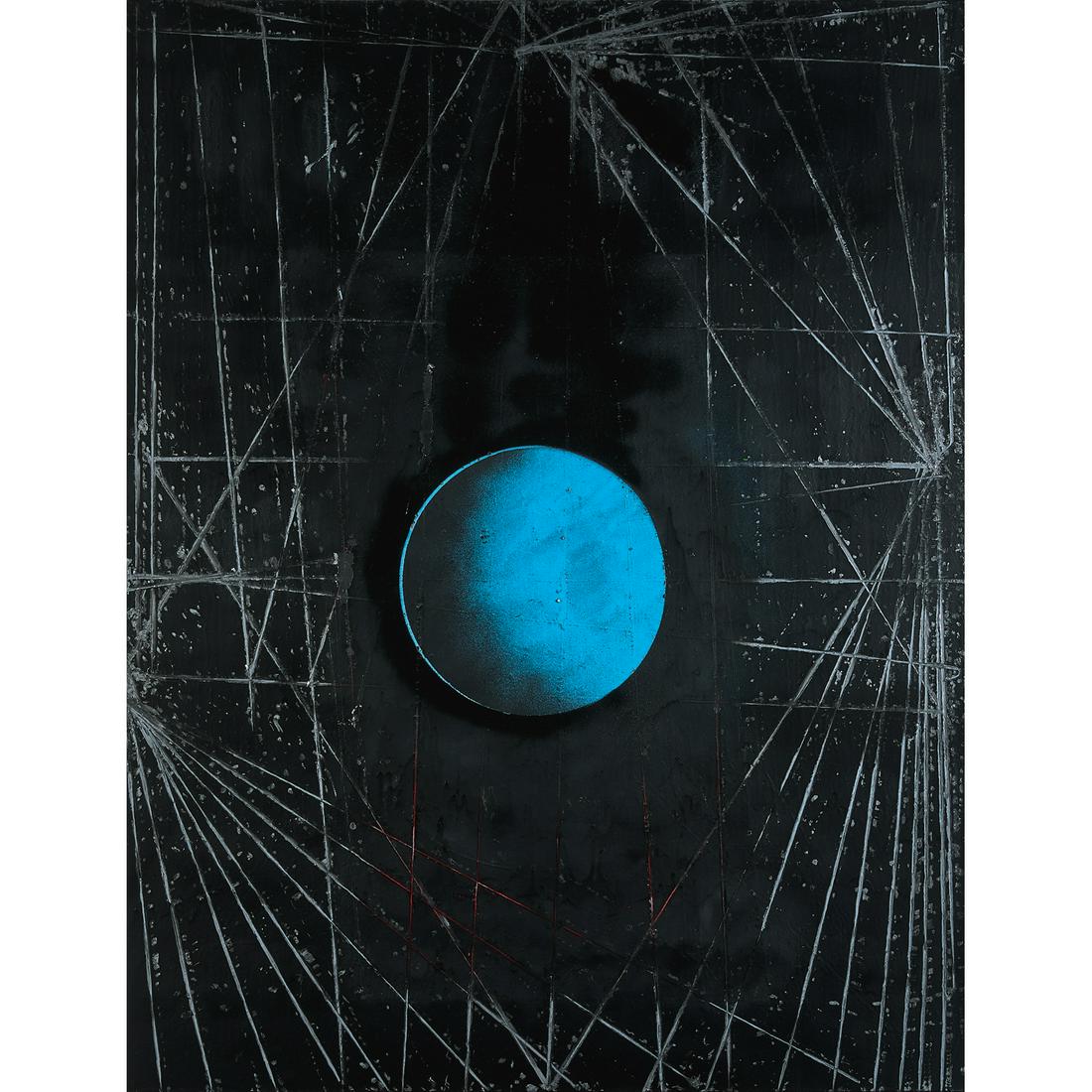 Peter Peri (born in 1971) Live in a paradise of Hellisch Blue Balls, 2011: Peter Peri (born in 1971)Live in a paradise of Hellisch Blue Balls, 2011Mixed media on canvas130 x 100,5 cmProvenance:- Galerie Almine Rech, Paris- Acquired from the latter by the current owner- Priva