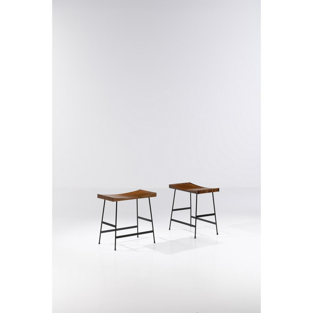 Joaquim Tenreiro (1906-1992) Pair of stools (1 of 2)