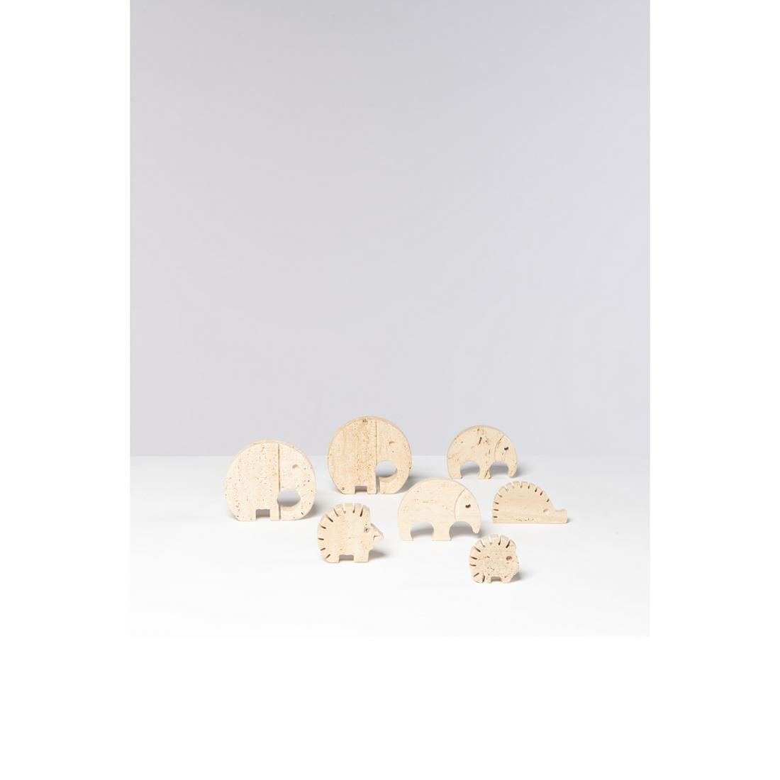 Fratelli Mannelli and Nestore Cerri (20th c.) Set of seven zoomorphic figurines (1 of 1)