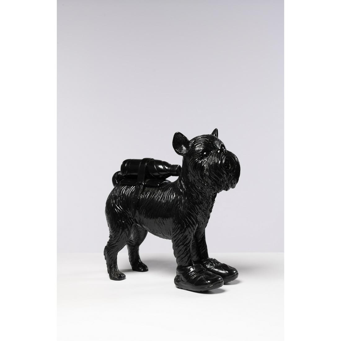 William Sweetlove (born 1949) Cloned Griffon Bruxellois with pet bottle (black) - 2011 Sculpture in: William Sweetlove (born 1949)Cloned Griffon Bruxellois with pet bottle (black)- 2011Sculpture in resinSigned (stamped) and numbered "30/75" with white poscaPublisher GKM, Malmö 40 × 40 ×