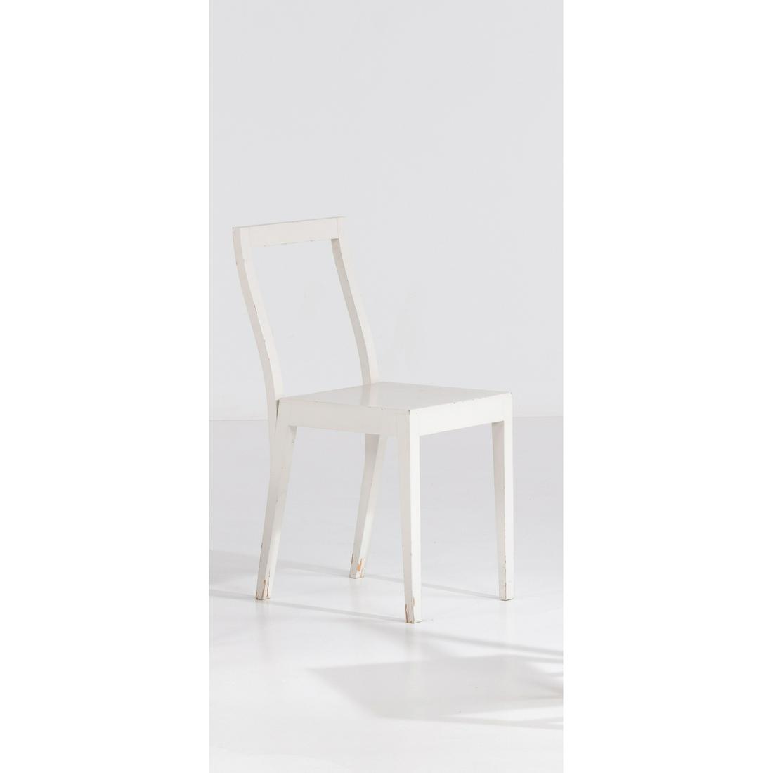 Eric Jourdan (né en 1961) Lisa - Prototype: Eric Jourdan (né en 1961) Lisa - Prototype Chaise Bois laqué Édition Cat-Berro Modèle créé en 1993 H 81 × L 35 × P 45 cm