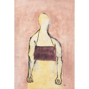 Amadou Sanogo (b. 1977, Mali) Untitled, 2008: Amadou Sanogo (b. 1977, Mali) Untitled, 2008 Acrylic on canvas Signed and dated "A. Sanogo 2008" lower right 147 x 100 cm Provenance: Acquired directly from the artist, 2010 Private collection, France