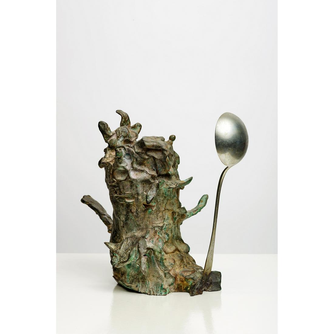 Erik Dietman (1937-2002) Les Cuisinières - c. 1990: Erik Dietman (1937-2002) Les Cuisinières - c. 1990 Bronze with green patina and ladle Signed Series of 20, all different32 × 48 × 24 cm