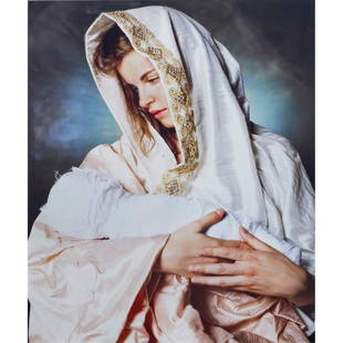 Andres Serrano (b. 1950)  Holy Works: Piet&#224; - 2014: Andres Serrano (b. 1950) Holy Works: Piet&#224; - 2014 Chromogenic print on glossy paper Signed, titled and numbered "43/50" in felt-tip pen on the reverse 29,8&#215;23,4cm (S) - framed