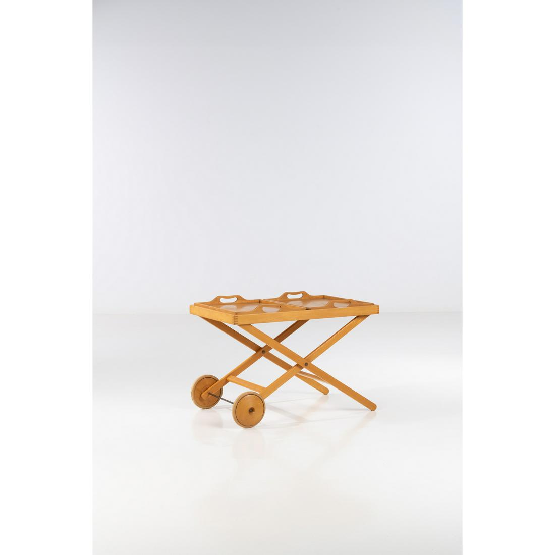 Tapio Wirkkala (1915-1985) & Aulis Leinonen (1932-1994): Tapio Wirkkala (1915-1985) & Aulis Leinonen(1932-1994)Drinks trolleyBirch and metalEdited by Asko Oy (label)Model created circa 1950H 64 × L 90 × W 58 cm