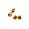 BUCCELLATI Pair of cufflinks in 18k (750&#8240;) satin gold with