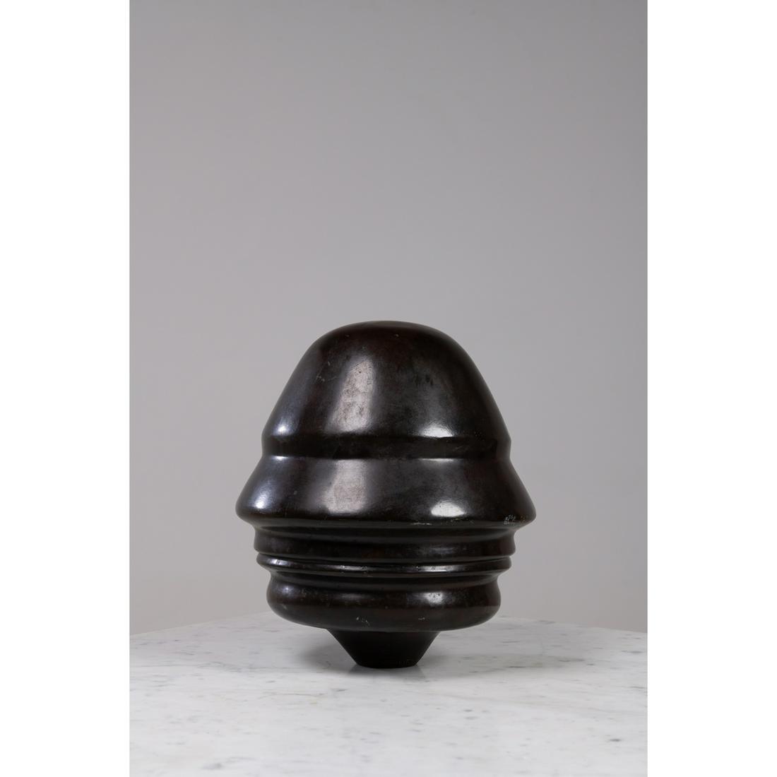 Pascal Morabito (born 1945) head 360°: Pascal Morabito (born 1945)head 360°Patinated bronze signed 'pascal morabito' numbered '1/1' and 'cachet fonderie d'art Brière'dated 2000H 26 cm