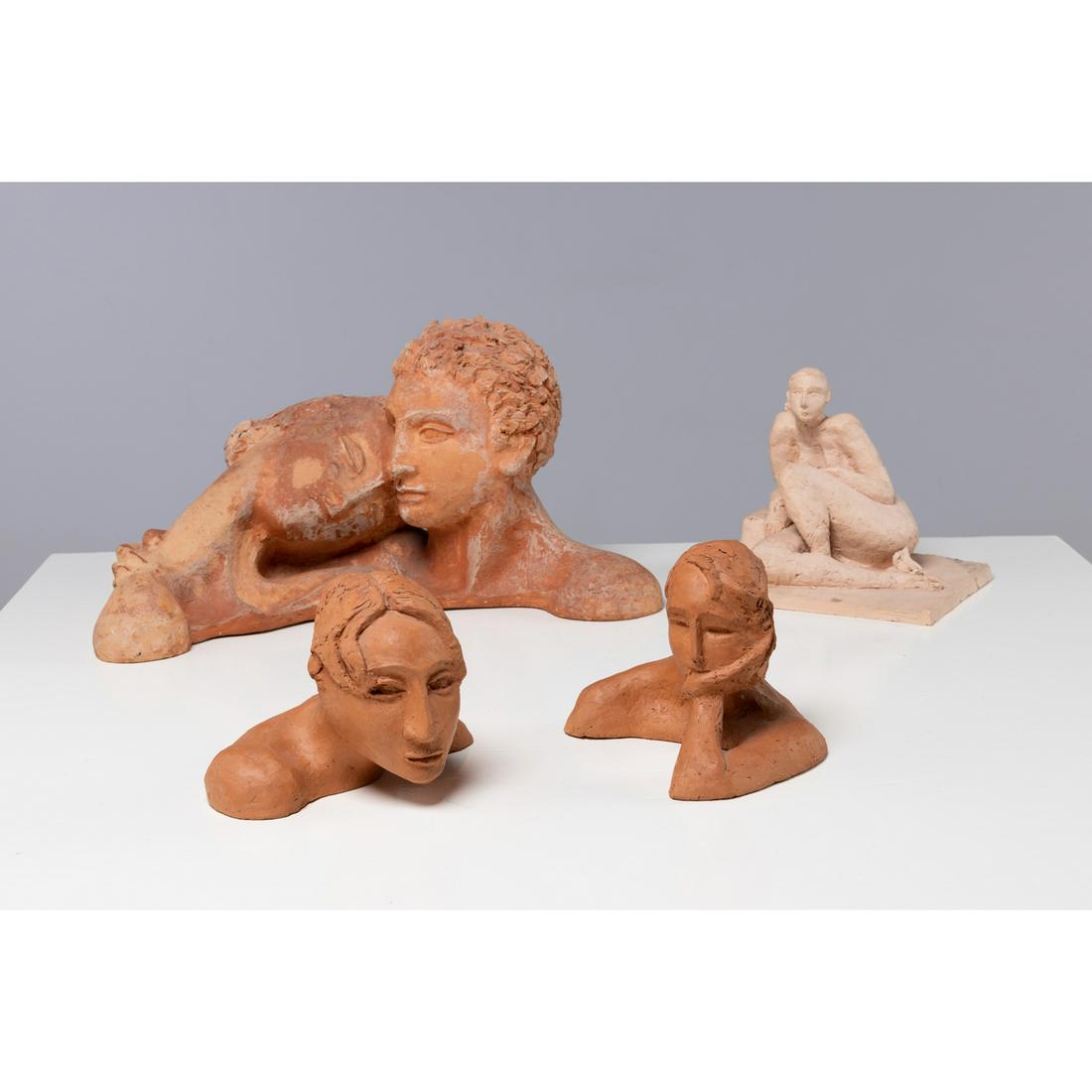 Atelier Jeannine Nathan Set of four terracotta sculptures (1 of 1)