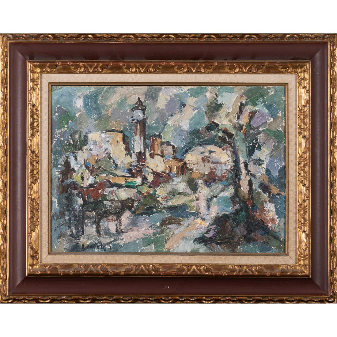 Rafaelis CHWOLESAS (1913-2002)  Village view (1 of 1)