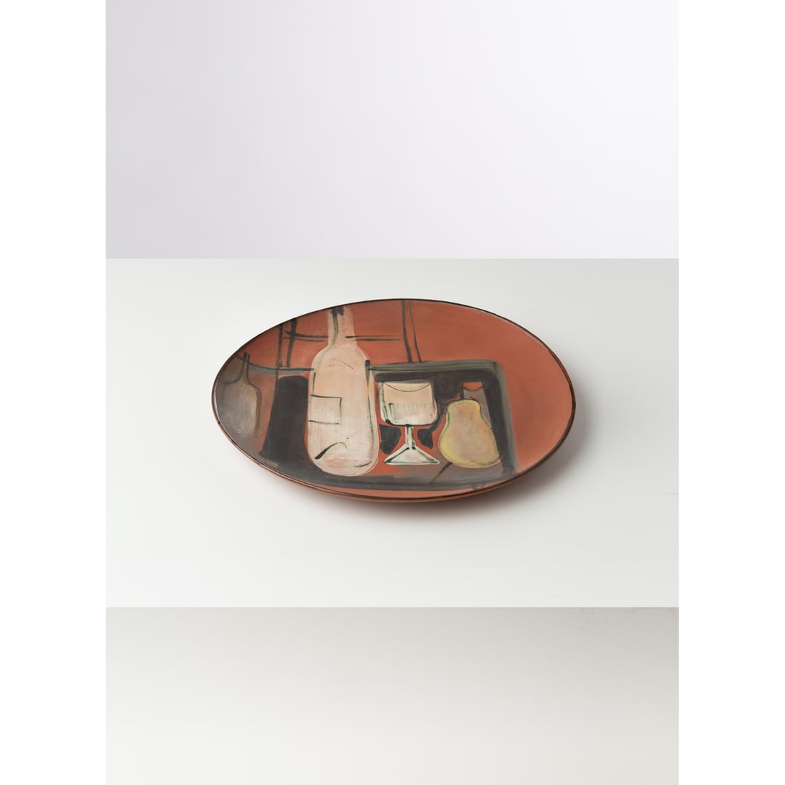 Jacques Innocenti (1926-1961) Dish: Jacques Innocenti (1926-1961)DishCeramicSigned "INNOCENTI VALLAURIS" and datedModel created circa 1958H 2,5 × Ø 28,5 cm