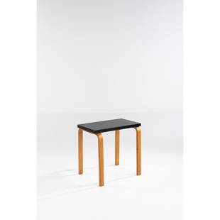 ƒ Alvar Aalto (1898-1976) Side table: ƒ Alvar Aalto (1898-1976)Side tableBent and lacquered birchEdited by Finmar‘Finmar Ltd London’ plaqueModel created in 1933H 57 x L 60 x W 41 cm