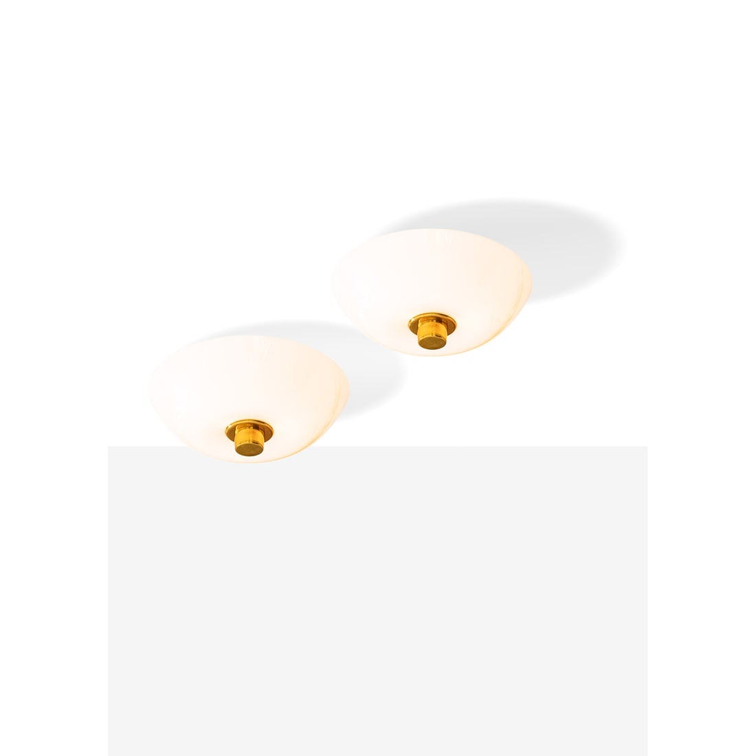 Paavo Tynell (1890-1973) Pair of ceiling lamps model no. 9045 (1 of 2)